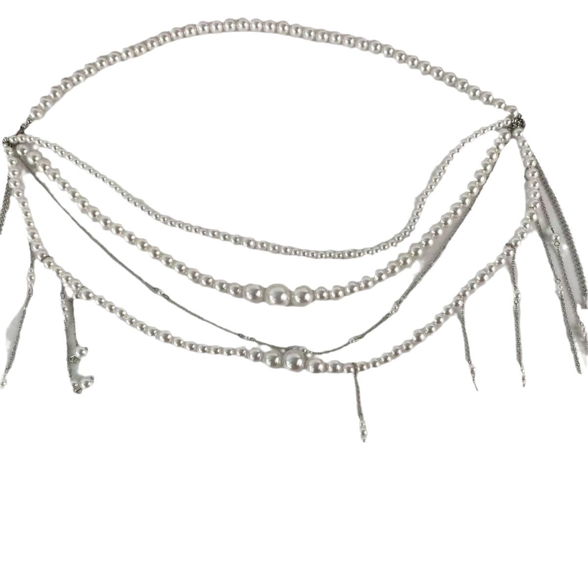 Layered Fringe Body Chain with Butterfly Design Butterfly Layered Fringe Body Chain