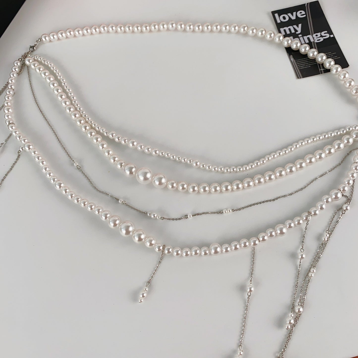Layered Fringe Body Chain with Butterfly Design Butterfly Layered Fringe Body Chain