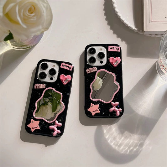 Cute Mirror Phone Case mobile cover smartphone case for iPhone 13 14 15 16 plus