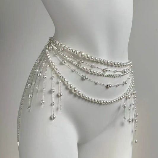 Layered Fringe Body Chain with Butterfly Design Butterfly Layered Fringe Body Chain