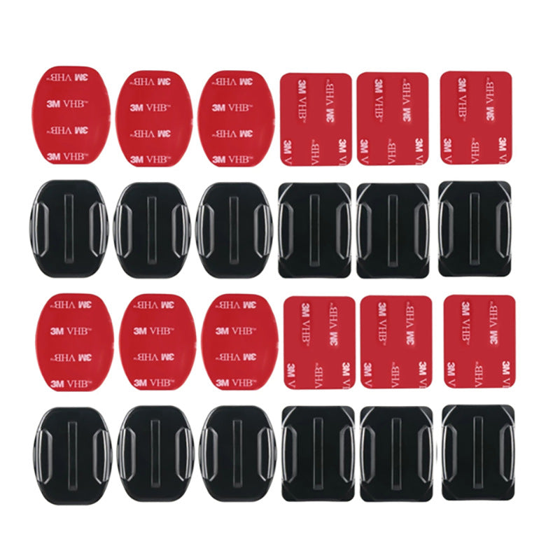 Universal for DJI Raptor Mounts Curved Base Flat with 6 6 Adhesive 24 Sets for Action Cameras Made of Durable PC