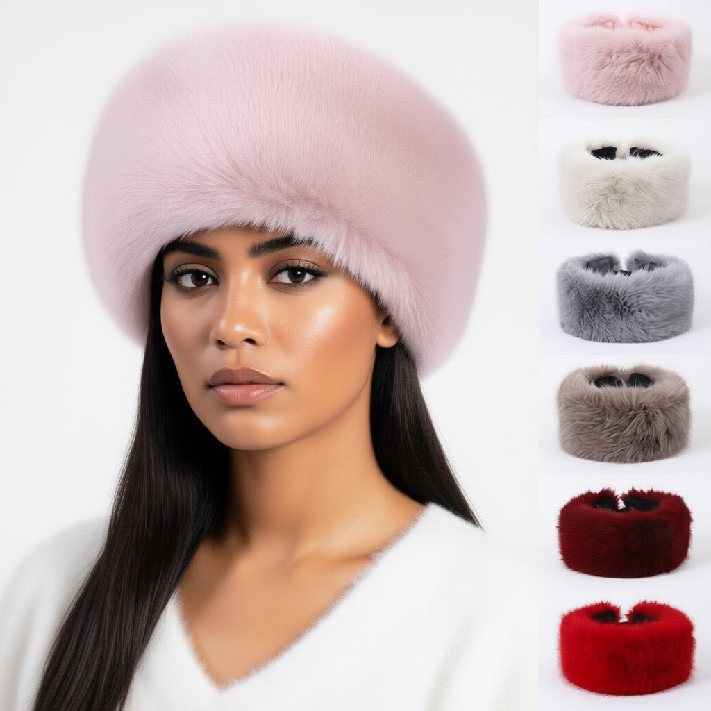 Faux Fur Headbands for Women - Furry Band for Winter