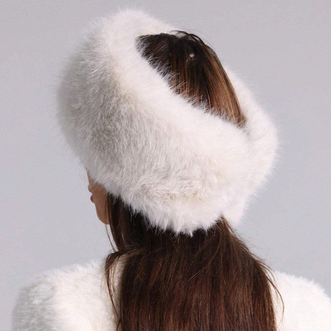 Faux Fur Headbands for Women - Furry Band for Winter