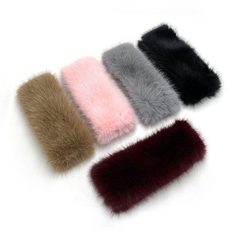 Faux Fur Headbands for Women - Furry Band for Winter