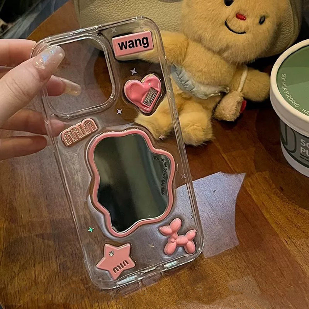 Cute Mirror Phone Case mobile cover smartphone case for iPhone 13 14 15 16 plus