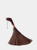 Palm Fiber Dust Brush Small Handheld Broom for Household Desktop Cleaning Natural Hard Bristle Sweeping Brush for Bed and Kang