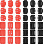 Universal for DJI Raptor Mounts Curved Base Flat with 6 6 Adhesive 24 Sets for Action Cameras Made of Durable PC