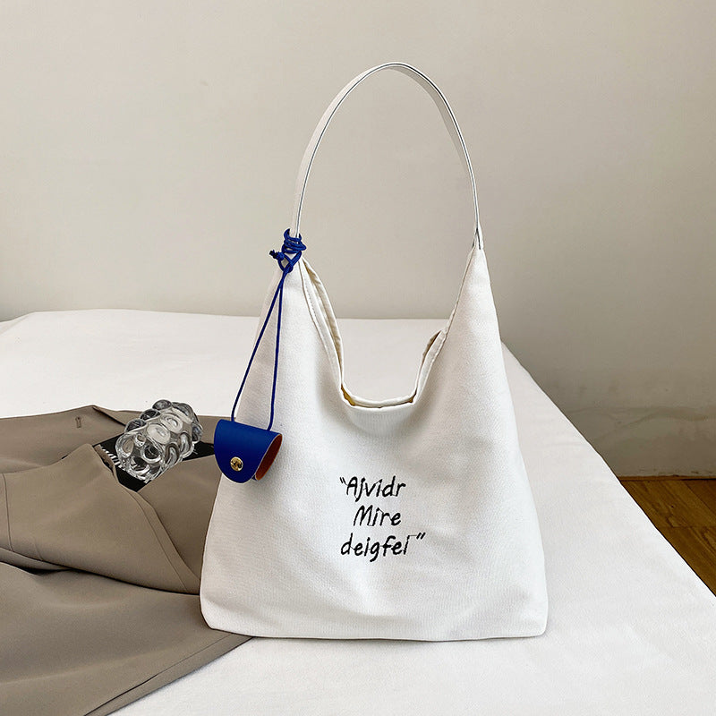 The Everyday Boho Blue Canvas Crossbody - Lightweight & Hands-Free