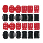 Universal for DJI Raptor Mounts Curved Base Flat with 6 6 Adhesive 24 Sets for Action Cameras Made of Durable PC