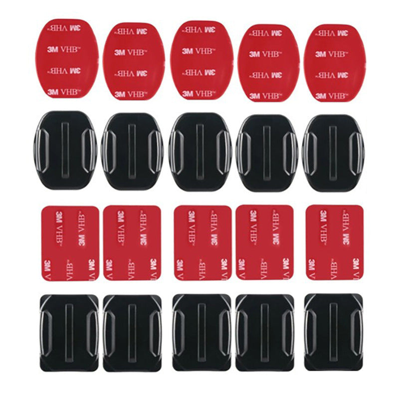 Universal for DJI Raptor Mounts Curved Base Flat with 6 6 Adhesive 24 Sets for Action Cameras Made of Durable PC