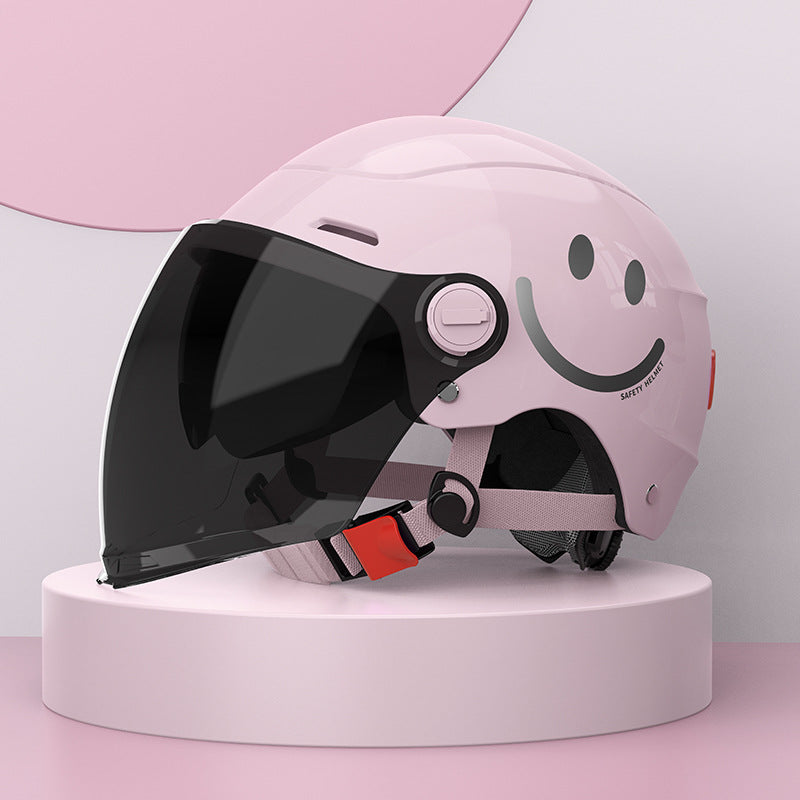 Stylish Electric Bike Helmets - Black, Purple, Cream Yellow, Pink