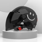 Stylish Electric Bike Helmets - Black, Purple, Cream Yellow, Pink