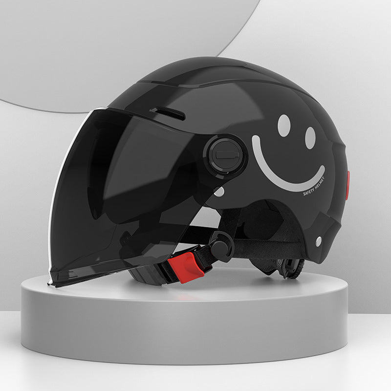 Stylish Electric Bike Helmets - Black, Purple, Cream Yellow, Pink