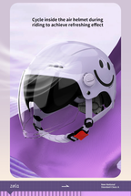 Stylish Electric Bike Helmets - Black, Purple, Cream Yellow, Pink