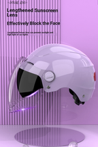 Stylish Electric Bike Helmets - Black, Purple, Cream Yellow, Pink