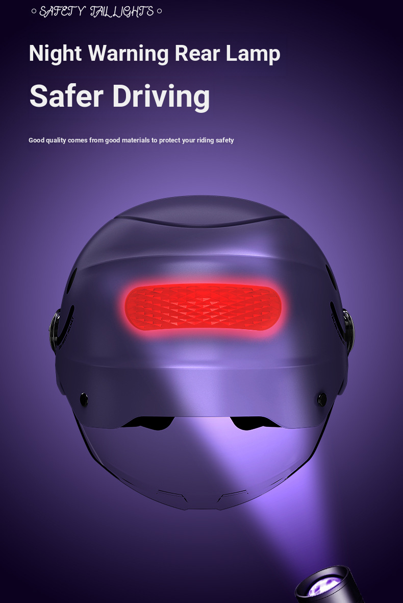 Stylish Electric Bike Helmets - Black, Purple, Cream Yellow, Pink